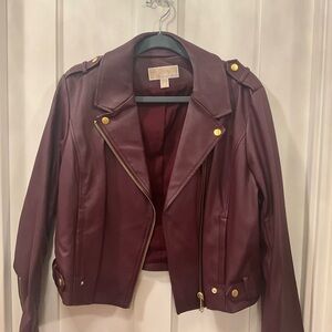 Michael Kors Faux Leather jacket Size L
